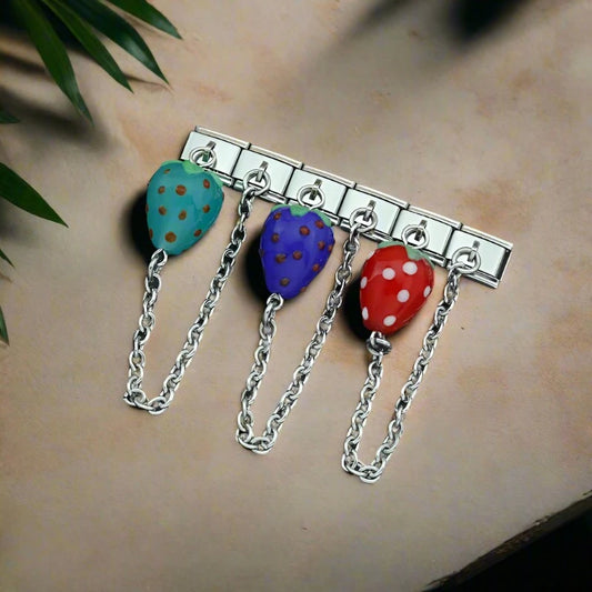 Strawberry Chain Charms